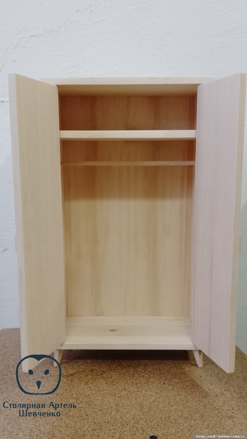 Современный шкаф 1/6 из дерева (фото 3)