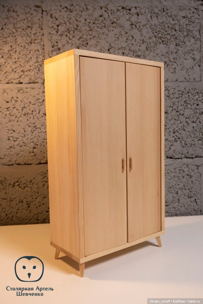 Современный шкаф 1/6 из дерева, ч.2 (фото 4)
