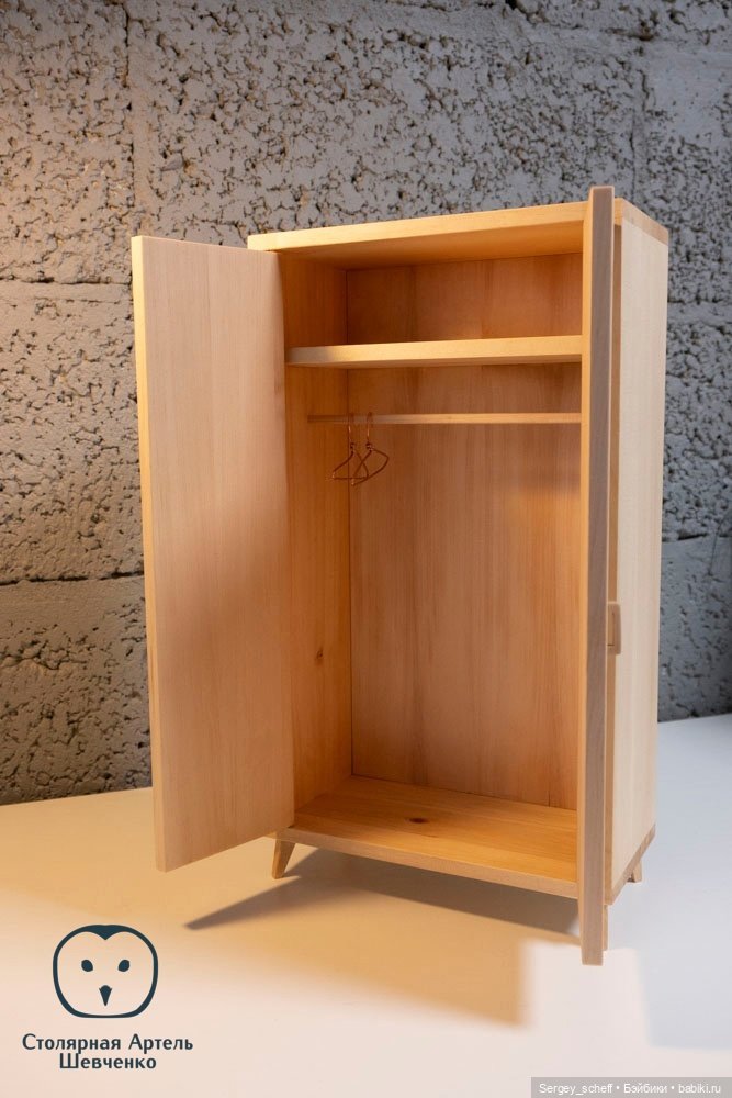 Современный шкаф 1/6 из дерева, ч.2 (фото 5)