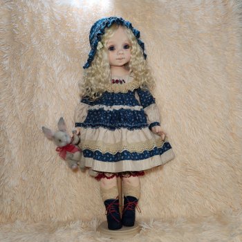 Кукла текстильная будуарная