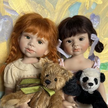 Такие искренние глазки… две девочки бердиночки Герда и Фиела от Berdine Creedy