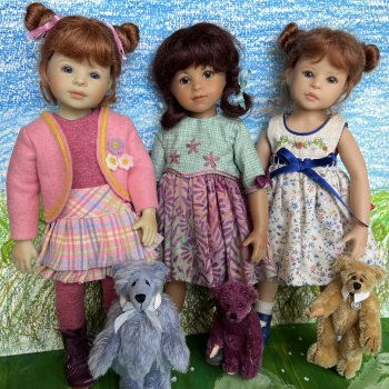 Три медведя Тедди…  игрушечки для плюшечек Heidi Plusczok