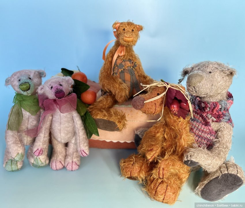 Вкусный мандариновый тортик🍊мои новенькие Тедди мишки и куклы Zwergnase