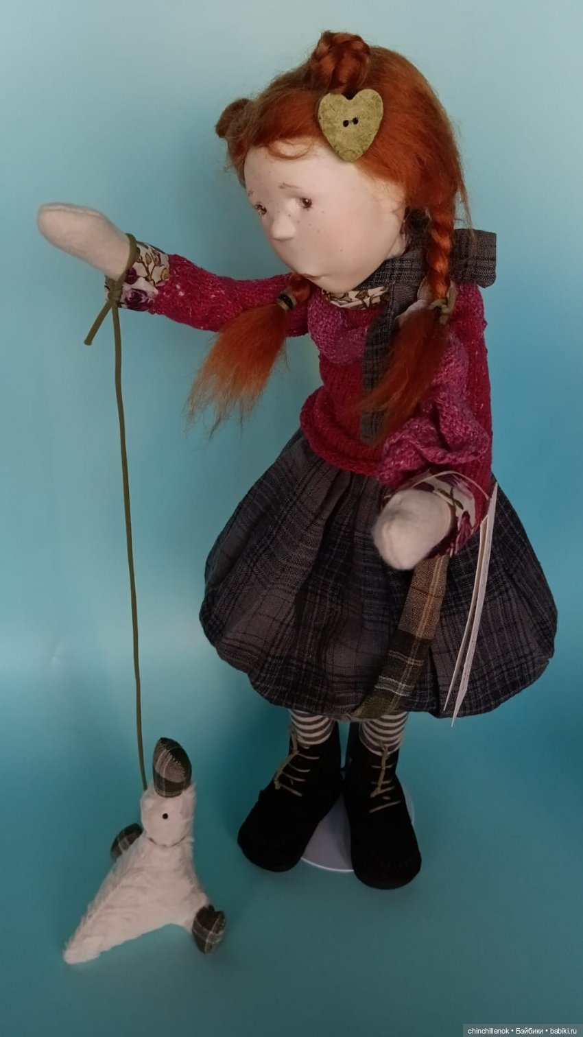 Моя уютная Малика… девочка папье-маше от Zwergnase