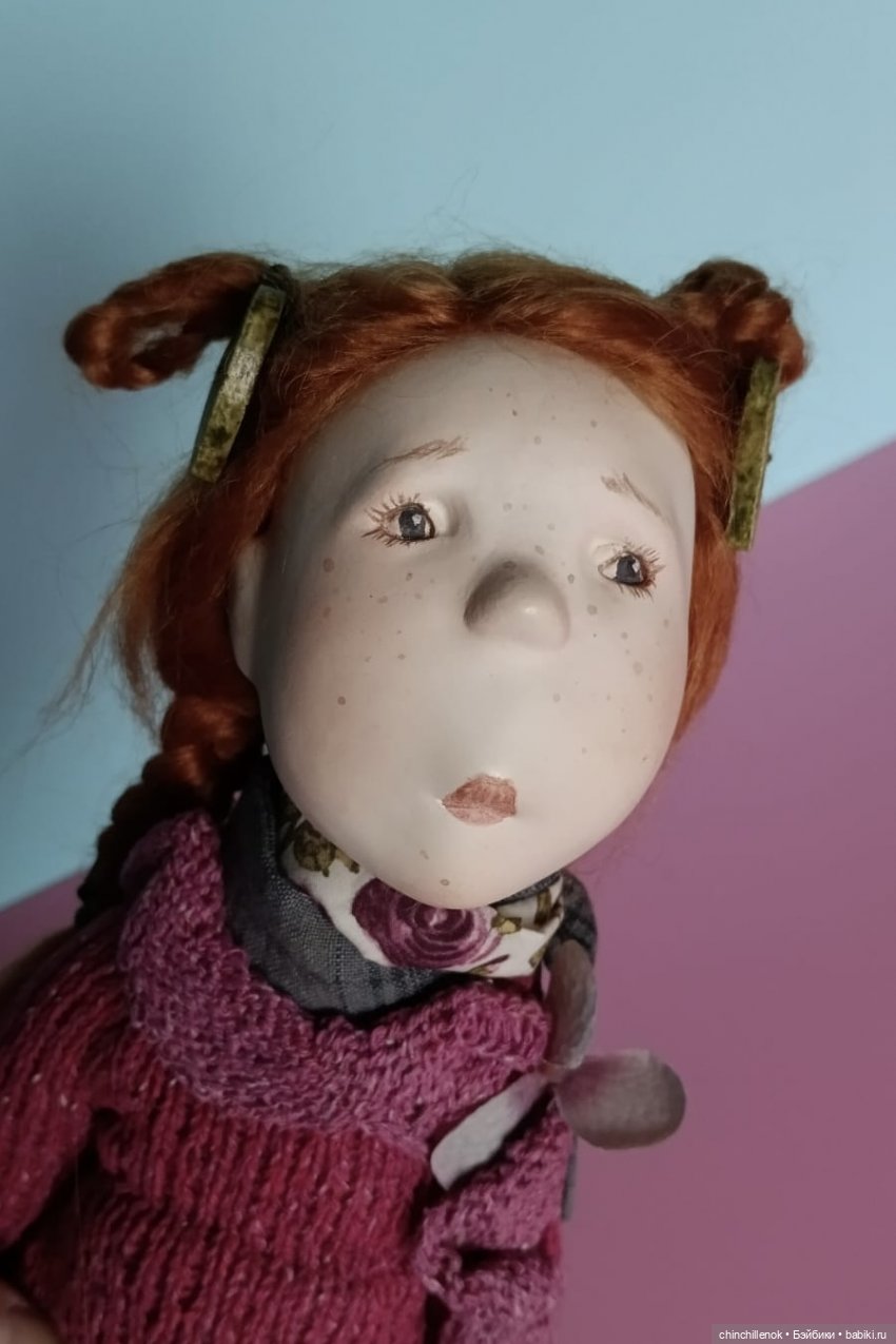 Моя уютная Малика… девочка папье-маше от Zwergnase