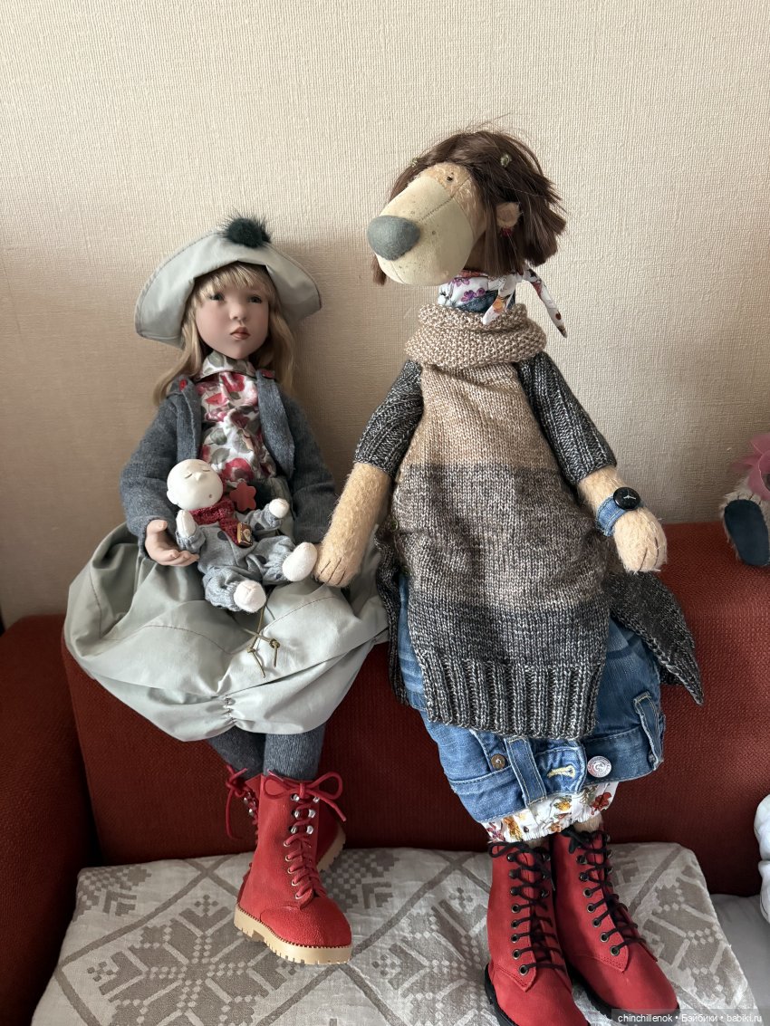 Мама и дочка ❤️❤️ удивительные Тедди-Миши от Zwergnase (фото 10)