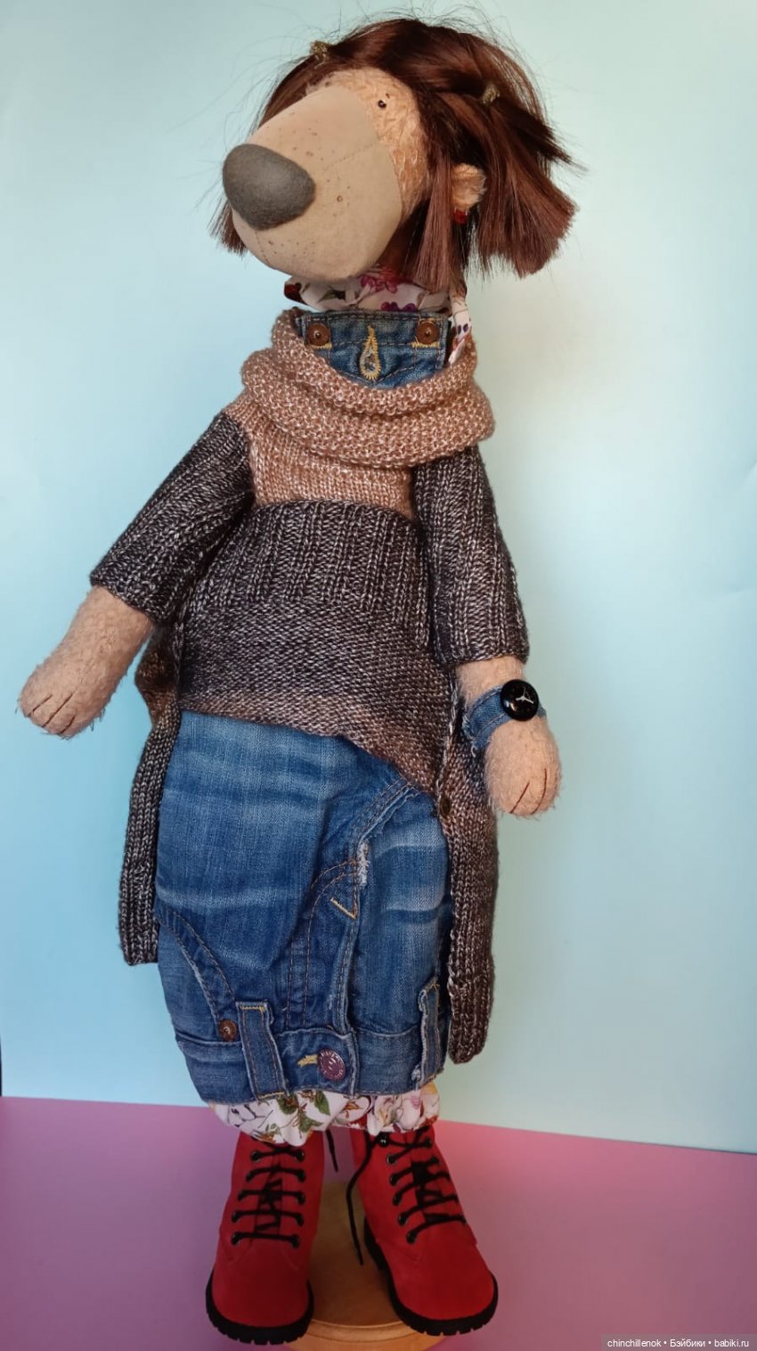 Мама и дочка ❤️❤️ удивительные Тедди-Миши от Zwergnase (фото 2)