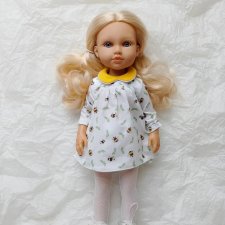 Весеннее платье   с пчелками для кукол Паола Рейна 32