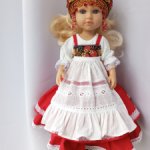 Платье в народном стиле красное для Паола Рейна  Paola Reina 32