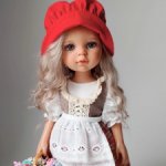 Костюм красной шапочки для кукол паола Рейна