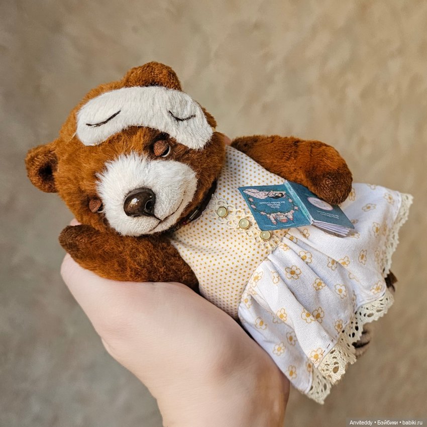 Сонная мишка тедди — Авторские мишки Тедди и друзья: фото