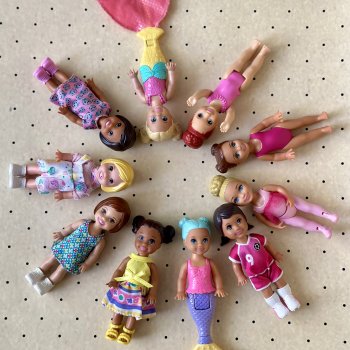 Мои малыши маттел с молдированными волосами