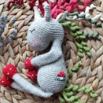 Единорожек, вязаная игрушка