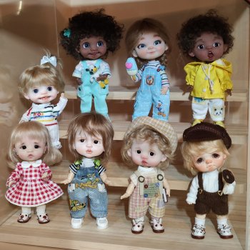 Несколько моих куклят. 🤗 И ещё немного девчонок