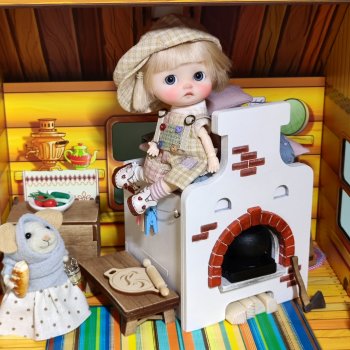 Ребёнок первый раз в деревне.