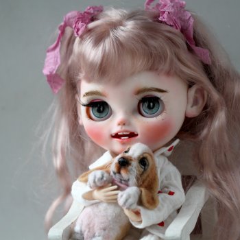 Девочка и щенок