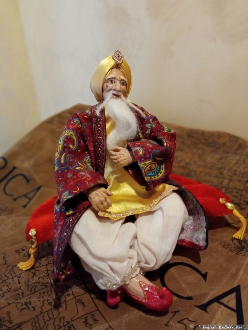 Кукла авторская Старик Хоттабыч