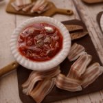 Борщ и сало