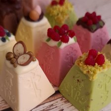 Творожные пасхи из полимерной глины