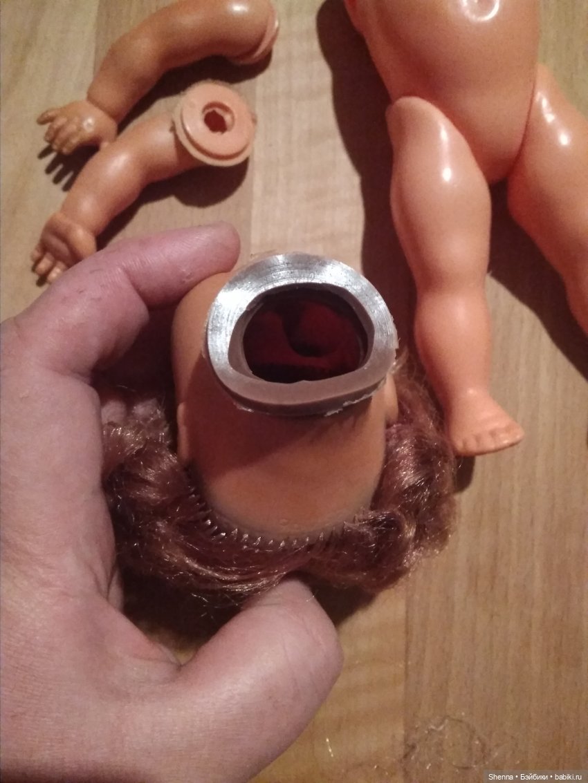 Мои немочки. Промежуточный отчет о восстановлении. Глаза - чернота (потемнение) - клей или пайка (фото 6)