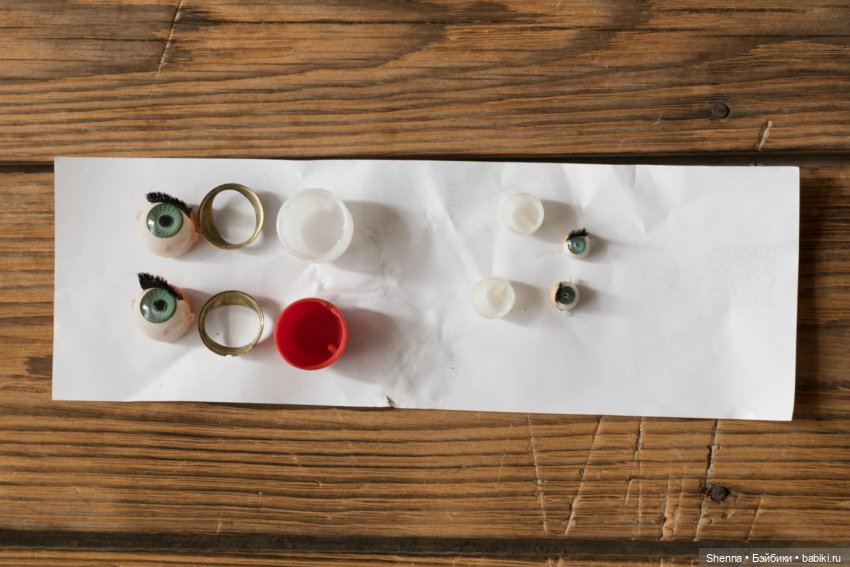 Мои немочки. Промежуточный отчет о восстановлении. Глаза - чернота (потемнение) - клей или пайка