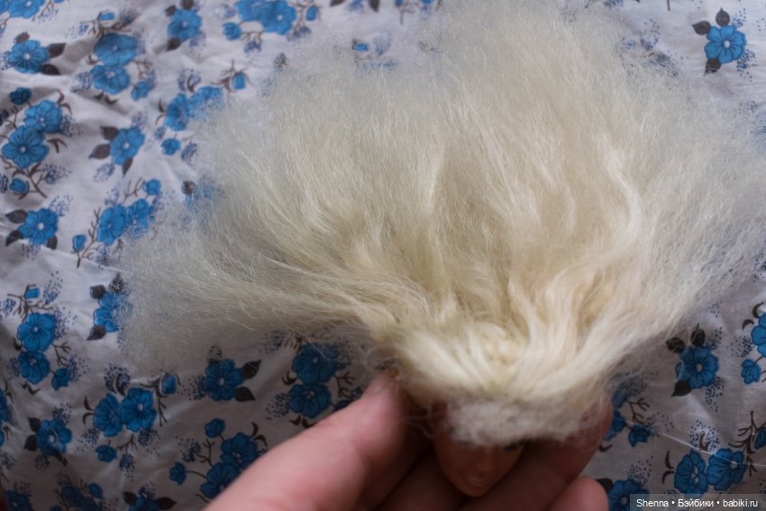 Санаторное лечение: март-апрель. Прошиваем усы игрушке - приводим в порядок волосы - паяем разрывы и диски (фото 6)