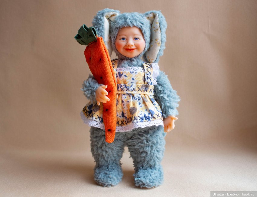 Малышка зайка Соня в технике Тедди-Долл