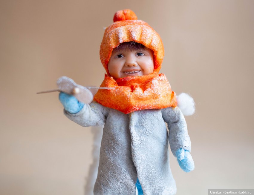 Авторская елочная игрушка из ваты