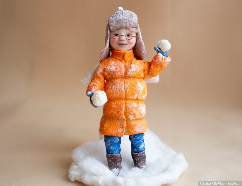 Авторская елочная игрушка из ваты