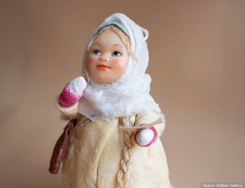 Авторская елочная игрушка из ваты