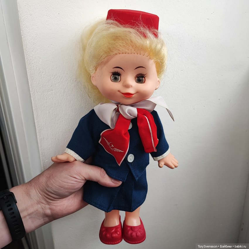 Сувенирная стюардесса — Игрушки СССР и советского детства: резиновые (фото 2)