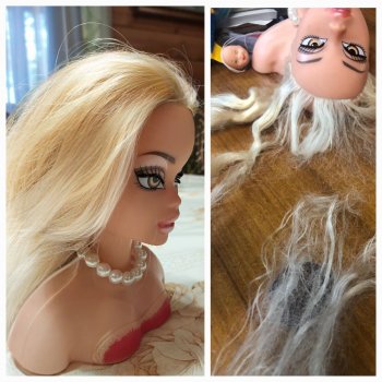 Лысый манекен для причёсок?!- исправляем