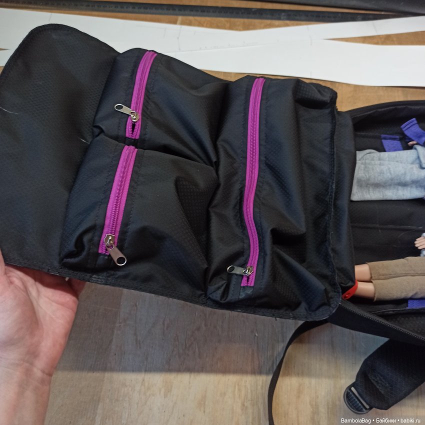 Рюкзак-переноска для куклы 32 см Часть 2