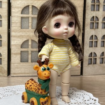 История о том, как родился забавный  жирафик zoo для куколки