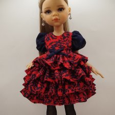 Платье для кукол Паола Рейна 32-34 см и им подобным