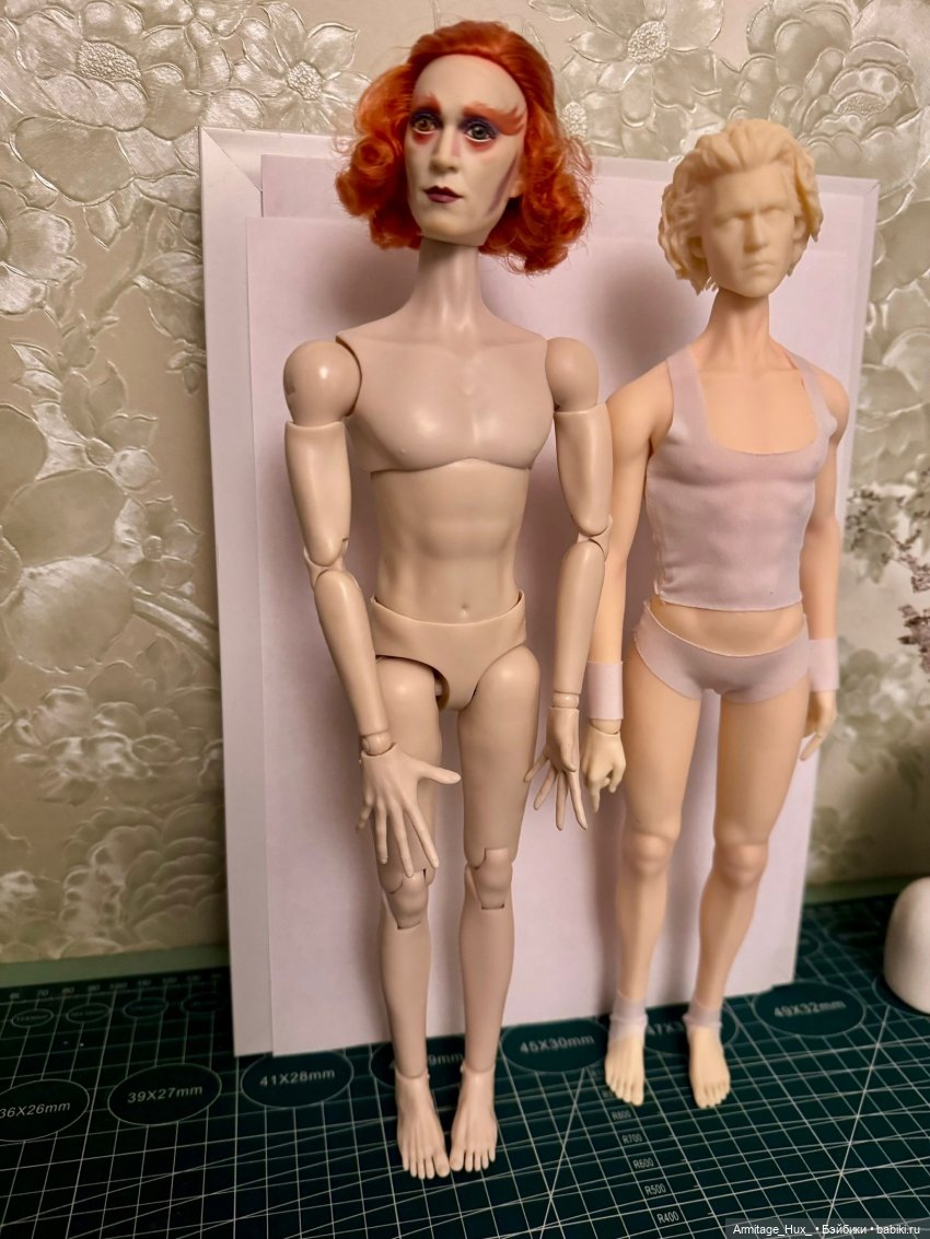 Гибридизация. Голова «Disney” + телоид 1/6 KSS140 MAF BODY Scale Super White Male Body (фото 9)