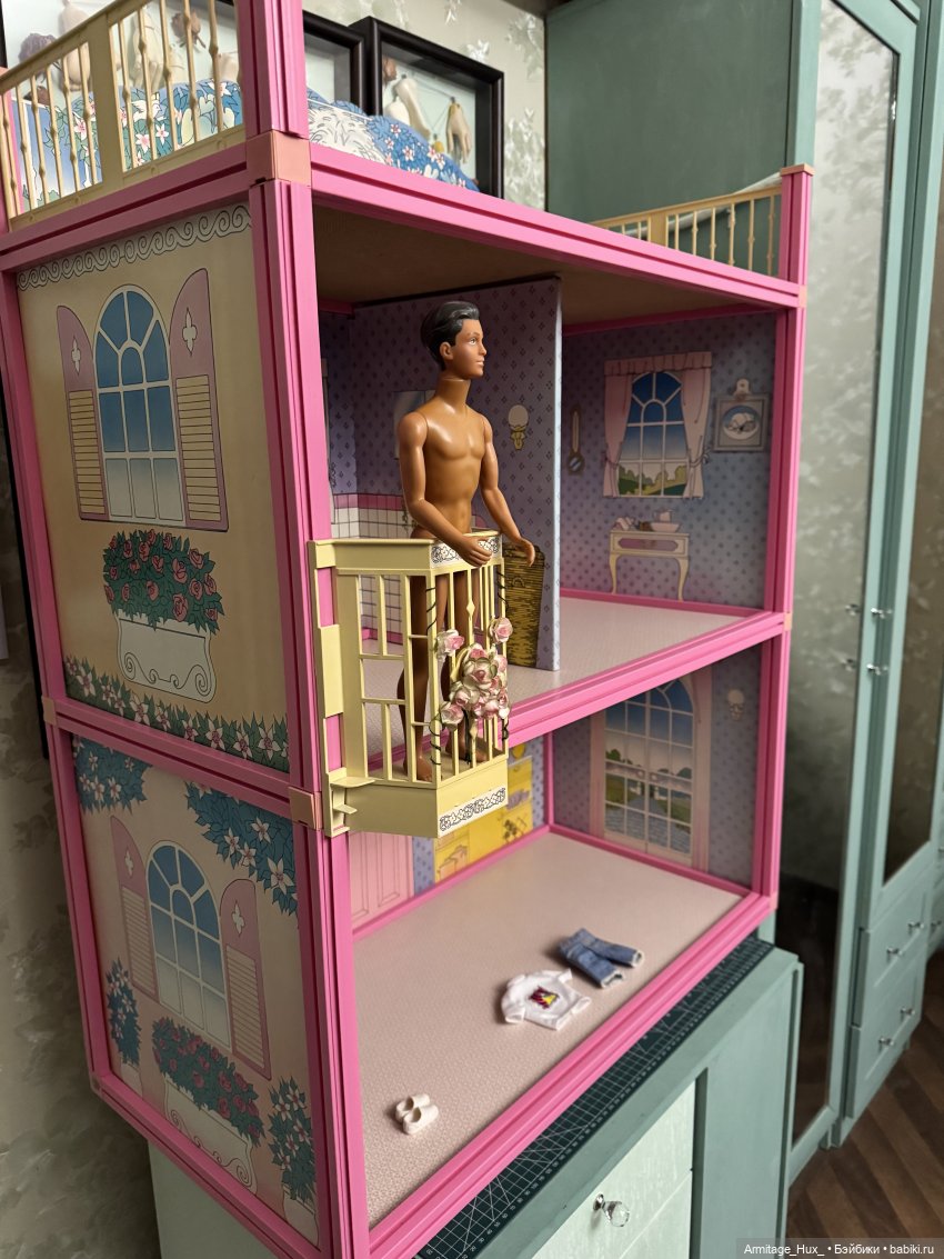 Мой обзор на фирменный домик «Star Home» для Sindy от “hasbro” 1987 год выпуска и мою дизайнерскую работу по мебелировке его