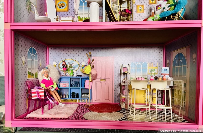 Мой обзор на фирменный домик «Star Home» для Sindy от “hasbro” 1987 год выпуска и мою дизайнерскую работу по мебелировке его
