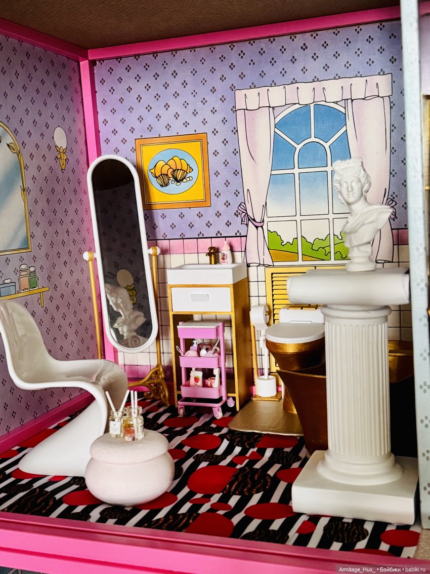 Мой обзор на фирменный домик «Star Home» для Sindy от “hasbro” 1987 год выпуска и мою дизайнерскую работу по мебелировке его