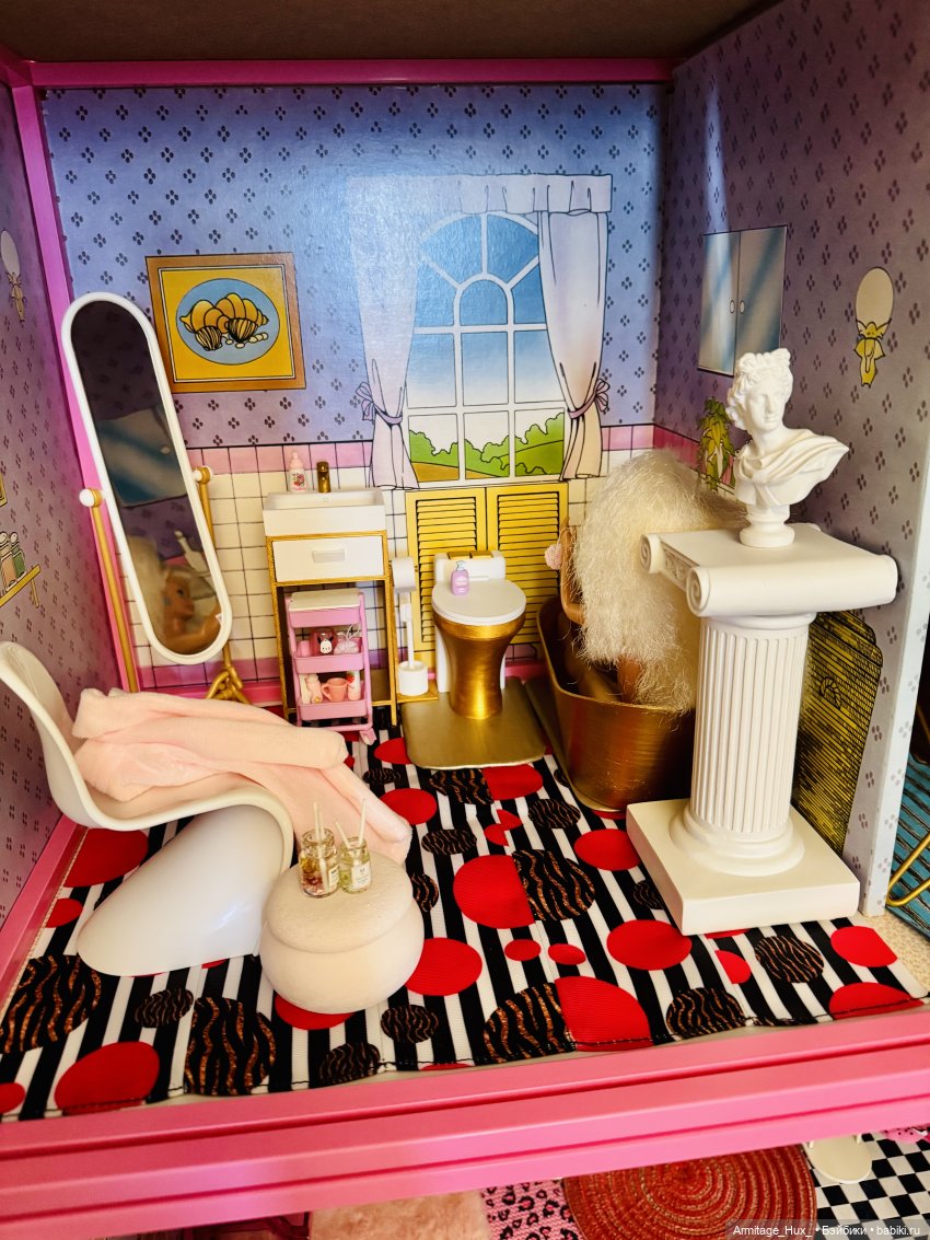 Мой обзор на фирменный домик «Star Home» для Sindy от “hasbro” 1987 год выпуска и мою дизайнерскую работу по мебелировке его