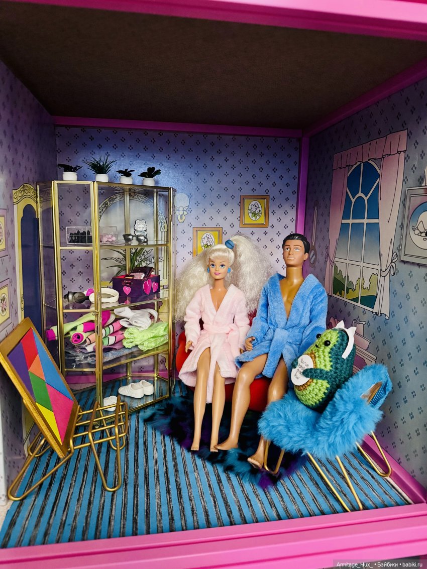 Мой обзор на фирменный домик «Star Home» для Sindy от “hasbro” 1987 год выпуска и мою дизайнерскую работу по мебелировке его