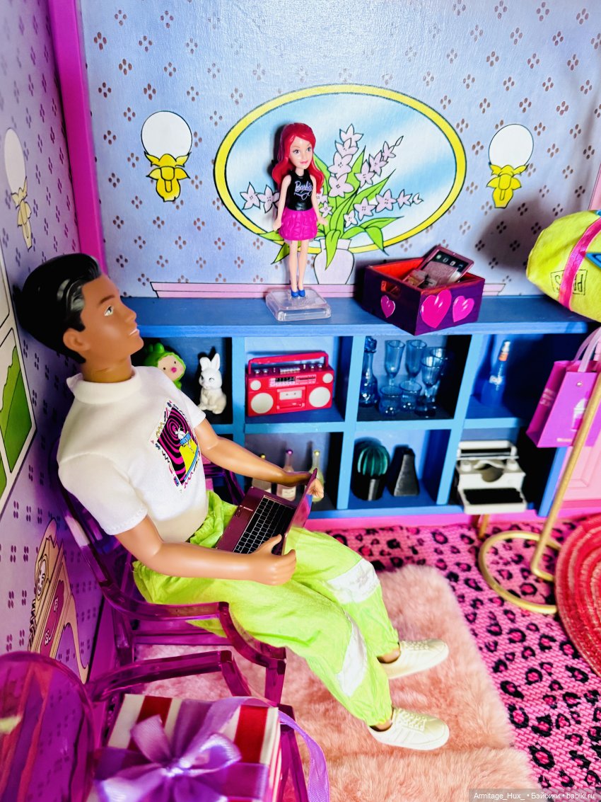 Мой обзор на фирменный домик «Star Home» для Sindy от “hasbro” 1987 год выпуска и мою дизайнерскую работу по мебелировке его