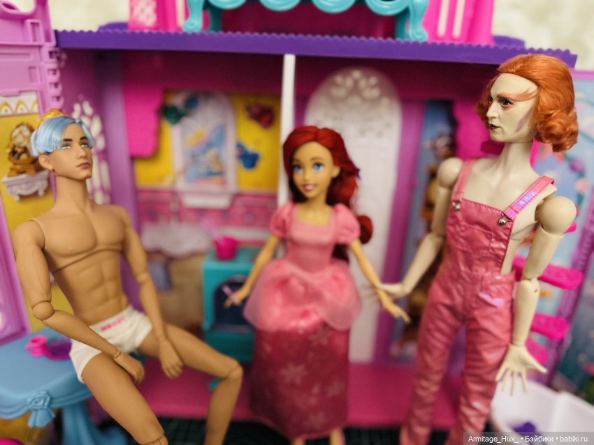 Мой обзор на «Замок для Принцесс Дисней» от hasbro и принцессу Ариэль от mattel