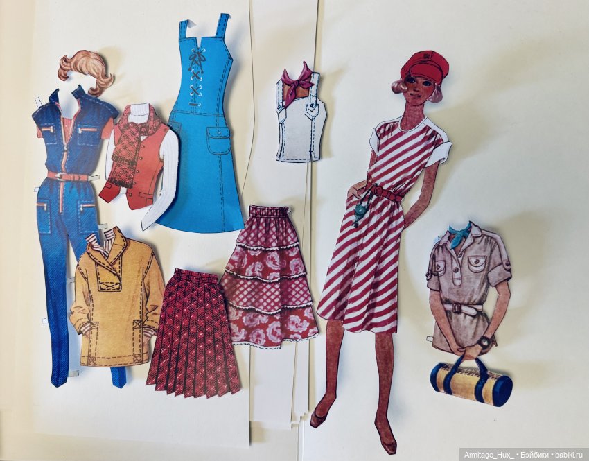 Бумажная куколка из журнала "Работница" за 1981 год (фото 5)