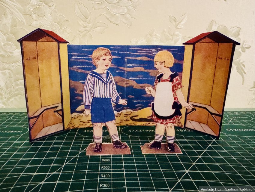 Мои бумажные куклы из «Журнал мод» за 1990 год. Репринт