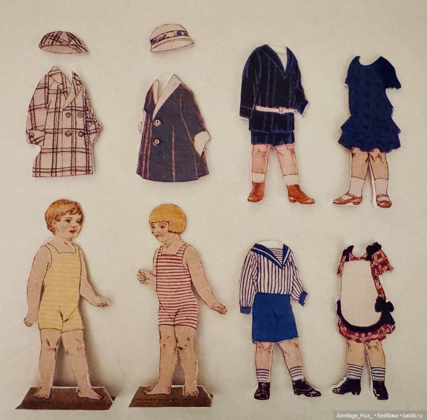 Мои бумажные куклы из «Журнал мод» за 1990 год. Репринт