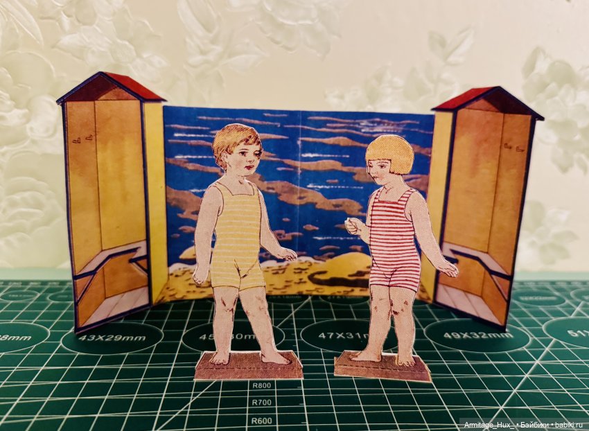 Мои бумажные куклы из «Журнал мод» за 1990 год. Репринт