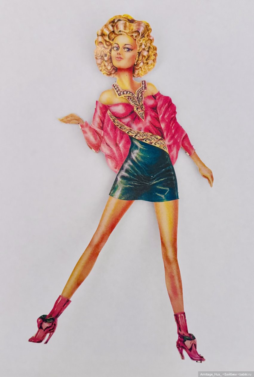 Мои вырезные куклы Диана и Маша из 1990 года (копии с оригиналов в натуральную величину)