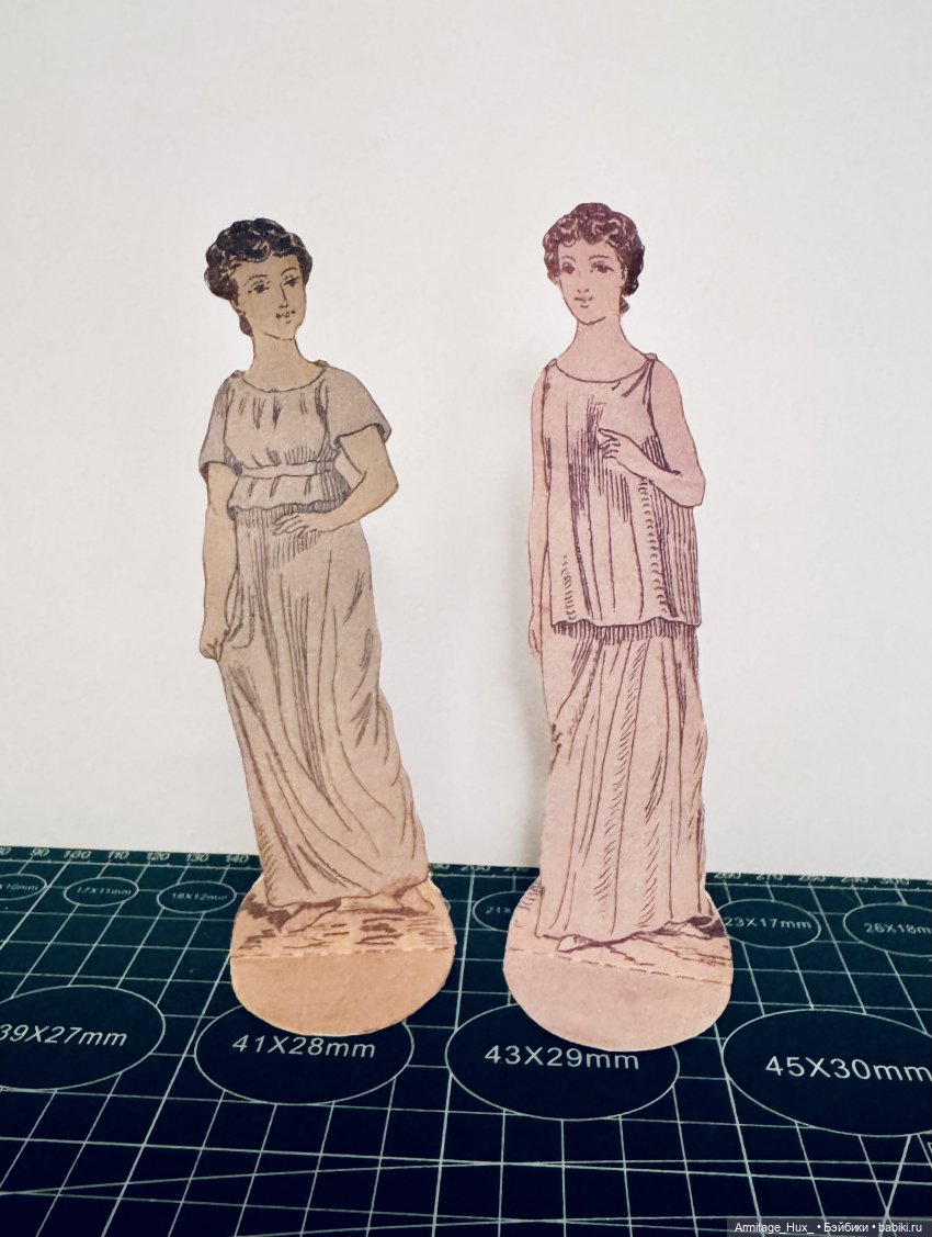 Мои бумажные куклы из «Журнал мод» за 1990 год. Репринт