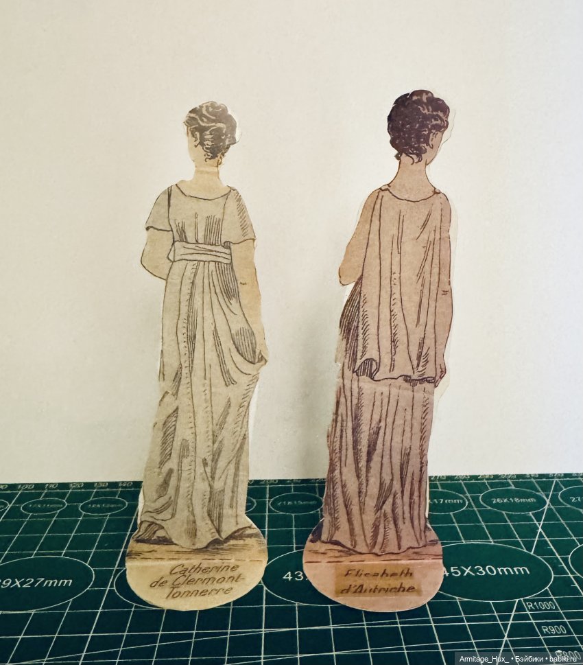 Мои бумажные куклы из «Журнал мод» за 1990 год. Репринт